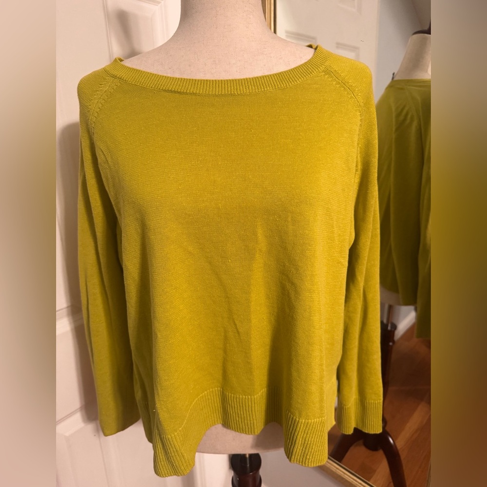 Eileen Fisher Chic Mustard Yellow Sweater